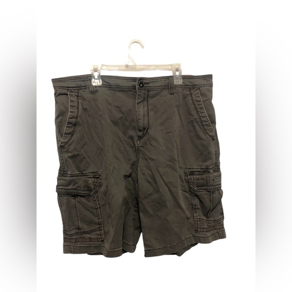 Y2K Unionbay Men’s Gray Cargo Shorts Waist 42 - Picture 1 of 2